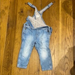 18-24 m Cotton lined overalls GAP
